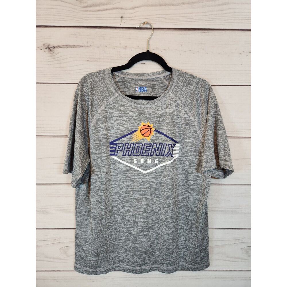 Phoenixā Suns NBA Gray Polyester Short Sleeve T-Shirt Size L